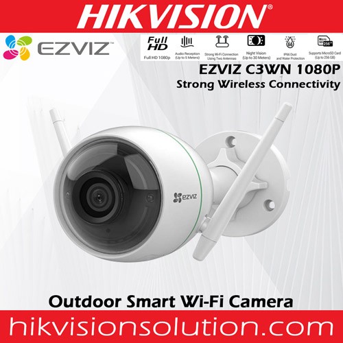 C3wn 1080p Fhd Caméra De Surveillance Sans Fil Extérieur - Vision Nocturne  - Double Antenne Wifi - Alarme - Video surveillance BUT