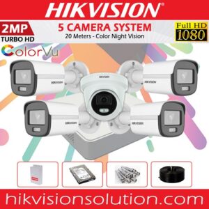 Hikvision 2MP 1080P Color Night Vision CCTV System best price sri lanka