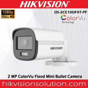 Hikvision DS-2CE10DF0T 2 MP ColorVu Fixed Mini Bullet Camera best price in sri lanka