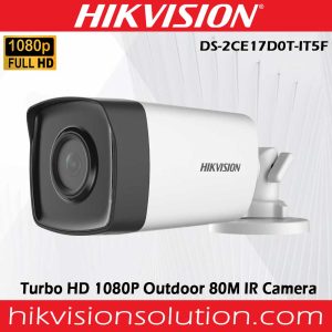 Hikvision DS-2CE17D0T-IT5F 2MP Fixed Bullet 80M IR CCTV Camera Sri Lanka