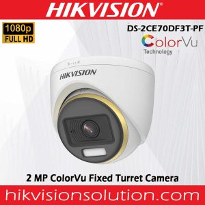 Hikvision ColorVU Best Indoor 2MP Turret Camera DS-2CE70DF3T-PF Sri Lanka - 2 Years Warranty..
