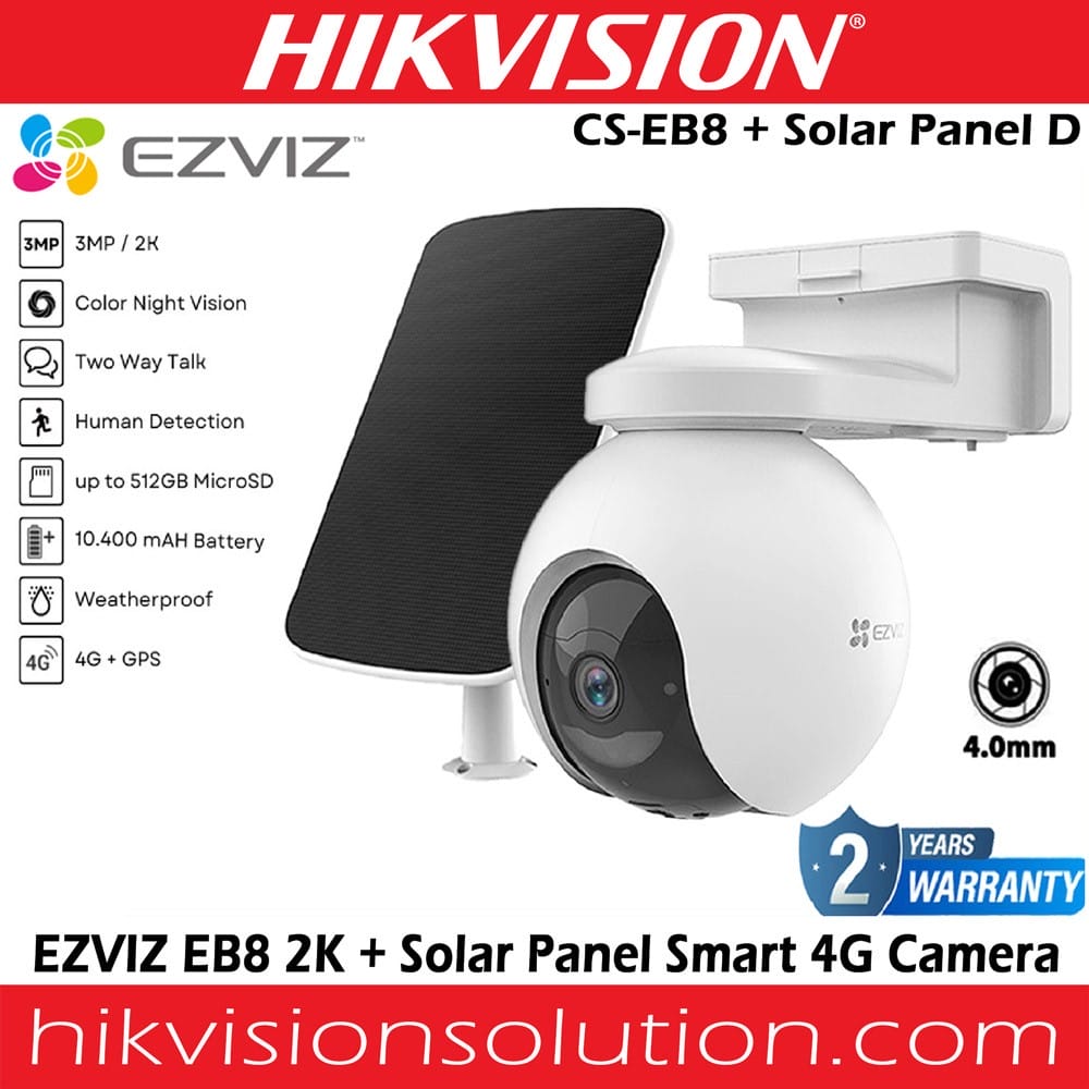 EZVIZ EB8 4G Câmara de Vigilância Exterior 360º 4G 2K