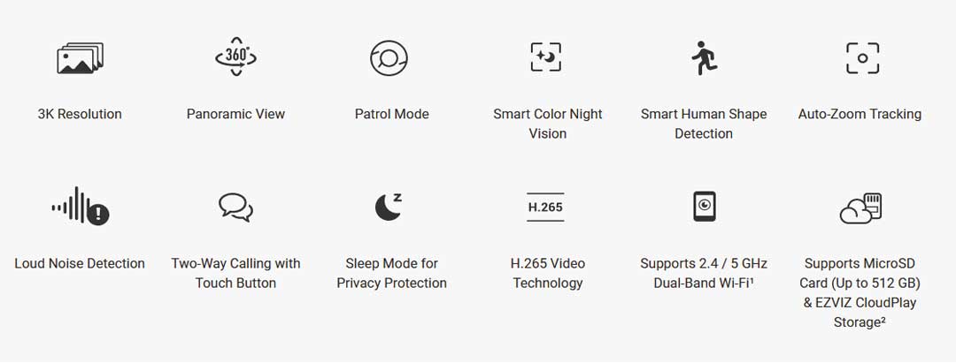 Best-EZVIZ-H6c-Pro-3K-5MP-Pan-&-Tilt-Smart-Home-Smart-Color-Night-Vision-Wifi-Camera-Sri-Lanka