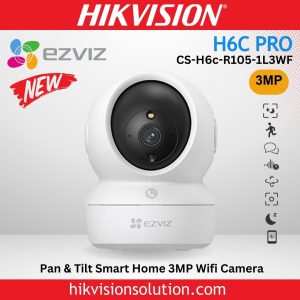 CS-H6c-R105-1L3WF Best EZVIZ H6c Pro 2K 3MP Pan & Tilt Color Night Vision Smart Home Wifi Camera