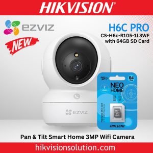 Best EZVIZ H6c Pro 2K Pan & Tilt Smart Home with 64GB SD Card