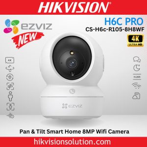 CS-H6c-R105-8H8WF EZVIZ H6c Pro 4K Pan & Tilt Smart Home Camera