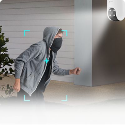 CS-H8c Pro can also auto-play a recorded voice message when a motion is detected.