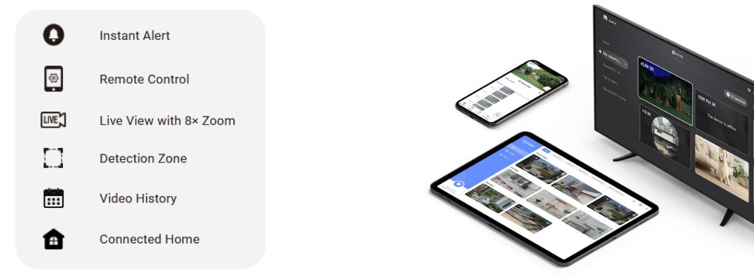 EZVIZ App will always connect you to your home