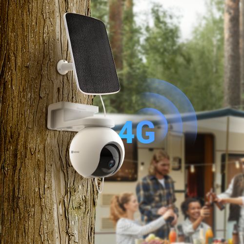 EZVIZ HB8 2K 3MP Battery Powered Pan Tilt 4G Solar camera portable & mobile