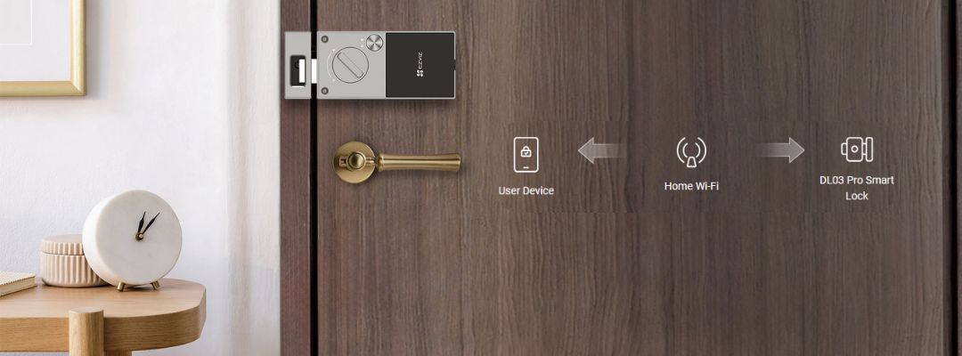 EZVIZ DL03 Pro Smart Home Door Lock Direct Wi-Fi connection for an easily smart front door