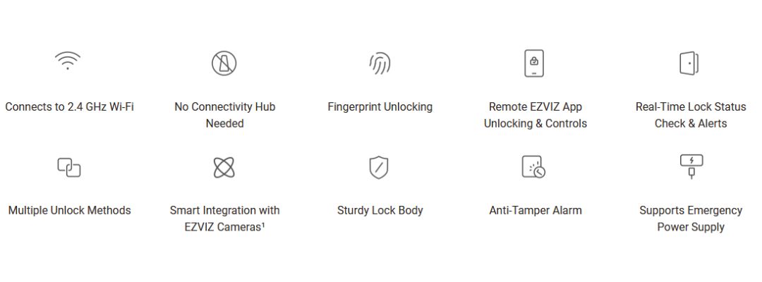 EZVIZ DL03 Pro Smart Home Door Lock upgrade your home access with keyless and remote unlocking