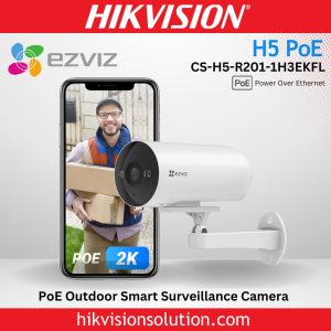 EZVIZ DL03 Pro Smart Home Fingerprint Tag Code Apps Door Rim Lock Sale H5 PoE camera is your reliable companion for outdoor security