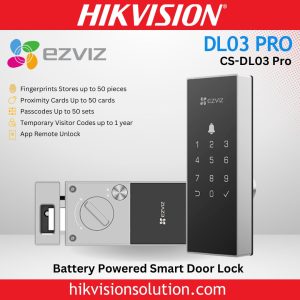 EZVIZ DL03 Pro Smart Home Fingerprint Tag Code Apps Door Rim Lock Sale Sri Lanka