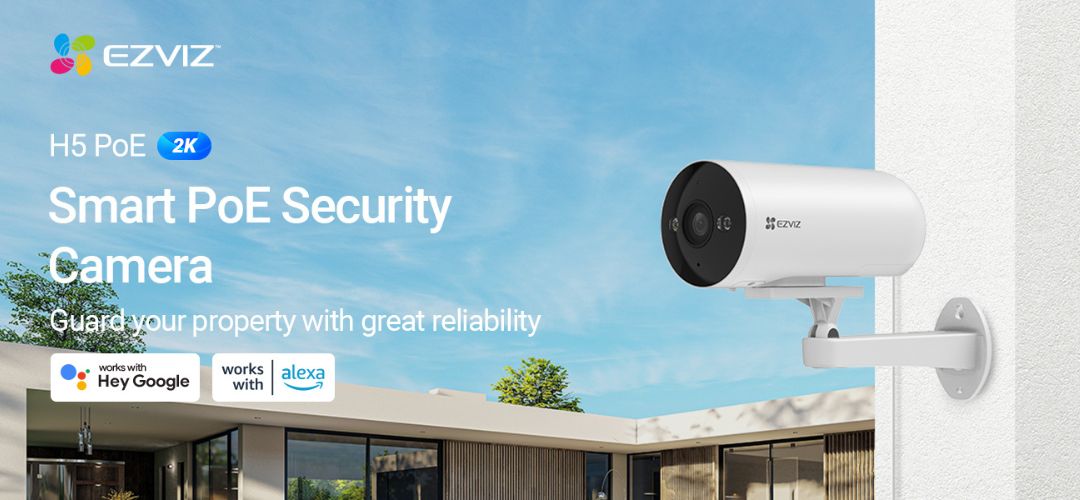 EZVIZ H5 2K Smart PoE Security Camera