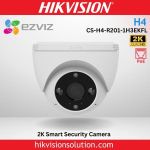Best Ezviz H4 2K PoE Wired Smart Home Active Defense Siren Security Camera