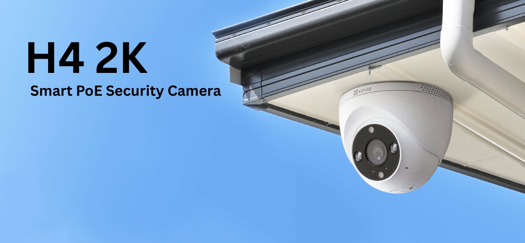 Ezviz H4 2K PoE Wired Smart Home Active Defense Siren Security Camera sri lanka