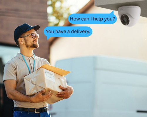 H4 PoE Camera Enjoy two-way communication