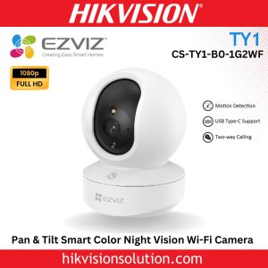 EZVIZ TY1 Pan Tilt Color Night Vision Motion Detection Smart Wi-Fi Camera