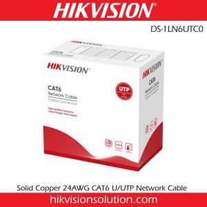 Best Hikvision DS-1LN6UTC0 Solid Copper 24AWG CAT6 UUTP Network Cable Sale in sri lanka