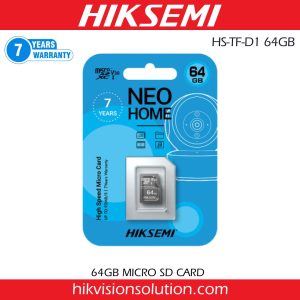 HIKSEMI Micro SD memory card for ezviz smart camera sri lanka HS-TF-D1 64GB