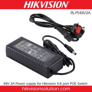 Hikvision POE Switch 48 Volt 2 Ampere Power Supply