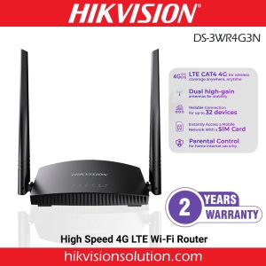 Hikvision DS-3WR4G3N NEW 300Mbps 4G LTE Wi-Fi Router