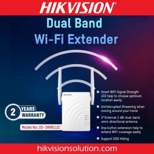 Hikvision DS-3WRE12C AC1200 Dual Band Wi-Fi Range Extender