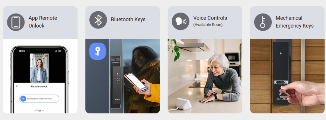 EZVIZ DL50FVS Smart Lock - Enjoy much more flexible unlocking options 1 