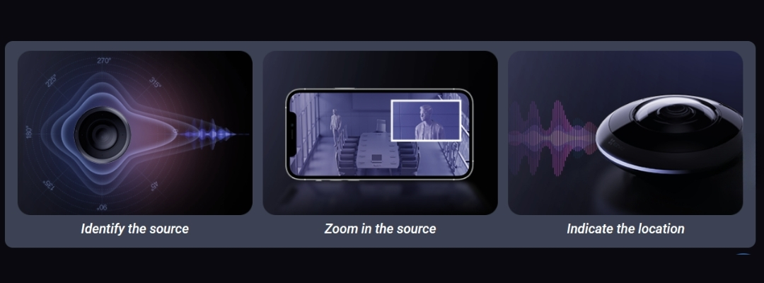 EZVIZ E4p 3K+ 6MP Smart Wi-Fi Camera - Accurately sound target