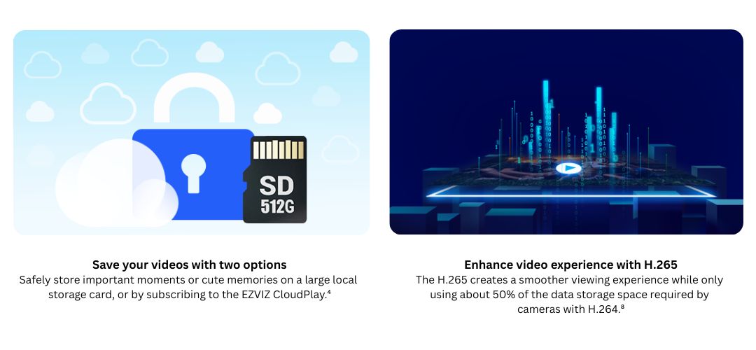 EZVIZ HB90x 2K⁺ Enhance video experience