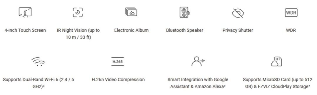 S10 2K+ Smart Video Calling Camera spec